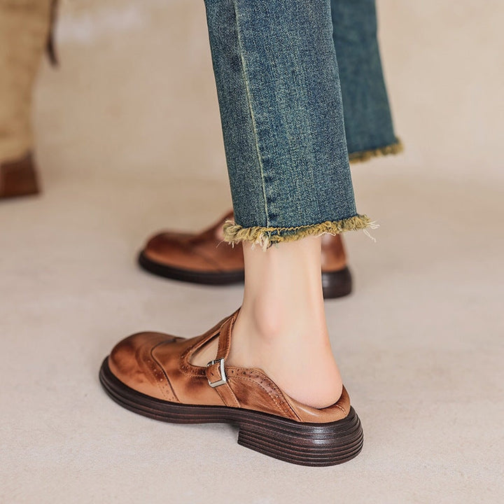 Elvara | Eleganti Mary Jane in Pelle