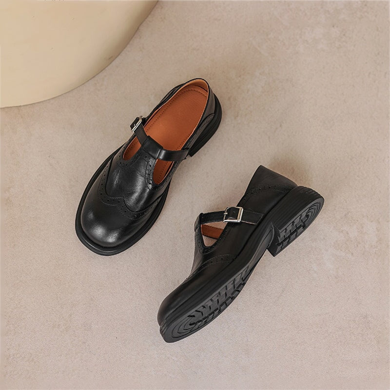 Elvara | Eleganti Mary Jane in Pelle