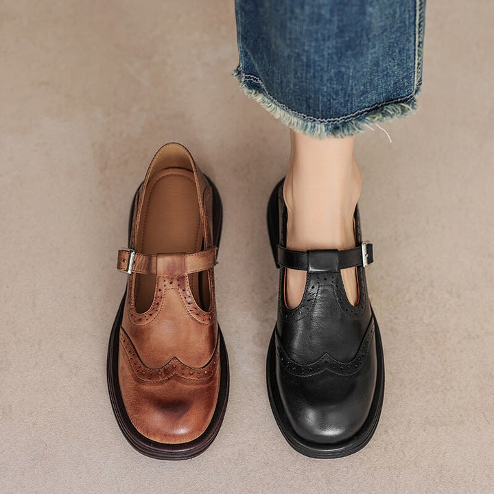 Elvara | Eleganti Mary Jane in Pelle