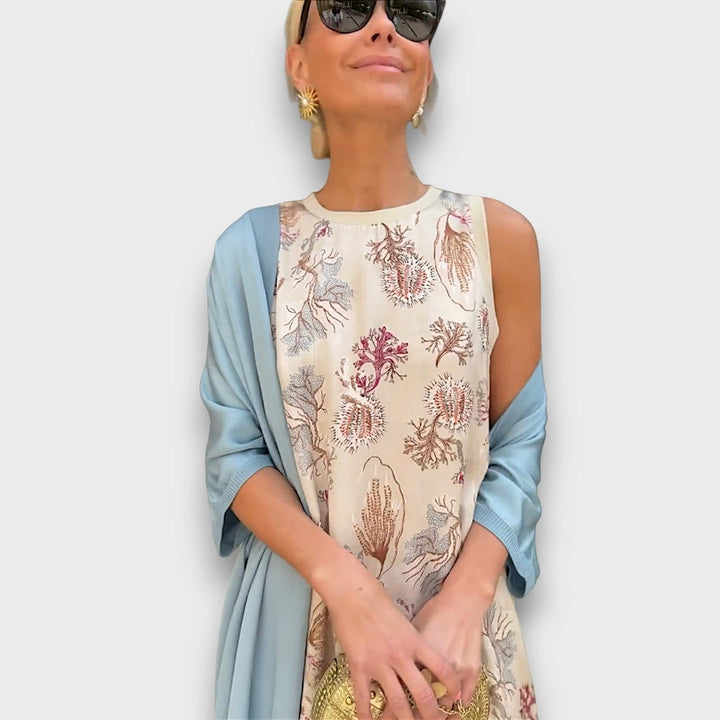 Elveria –  Maxi abito con cardigan