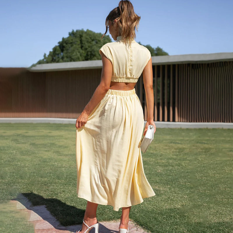 Diana™ | Abito Plissettato Chic